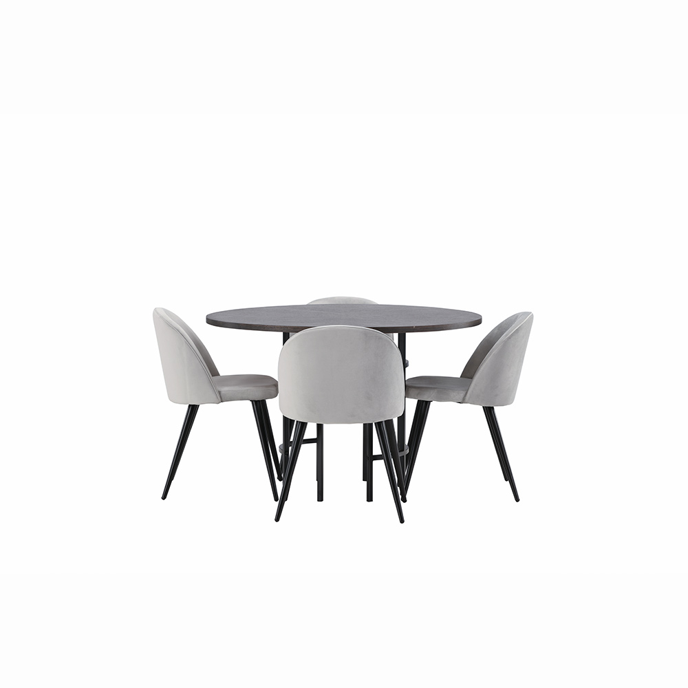 Spisegruppe Venture Home Copenhagen med 4 Velvet Stoler