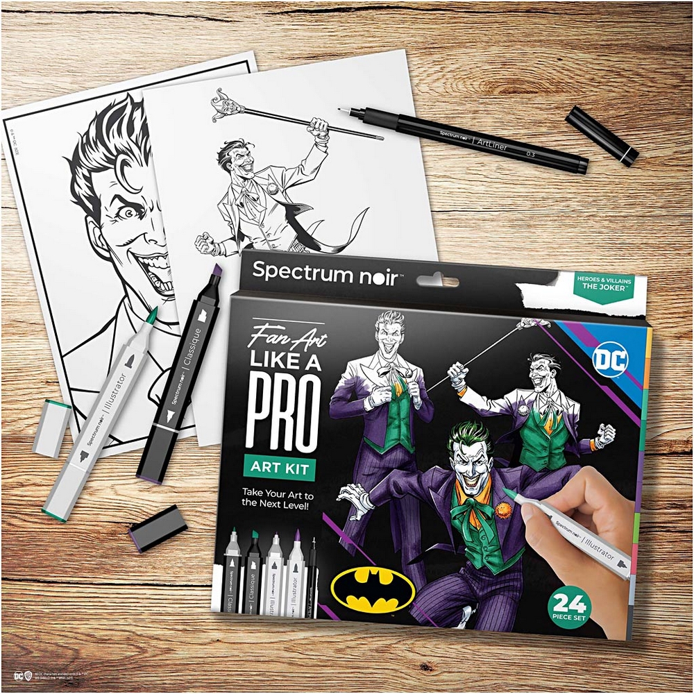 Hobbysett Creativ Company DIY Kit Illustrasjon Heroes og Villains Joker