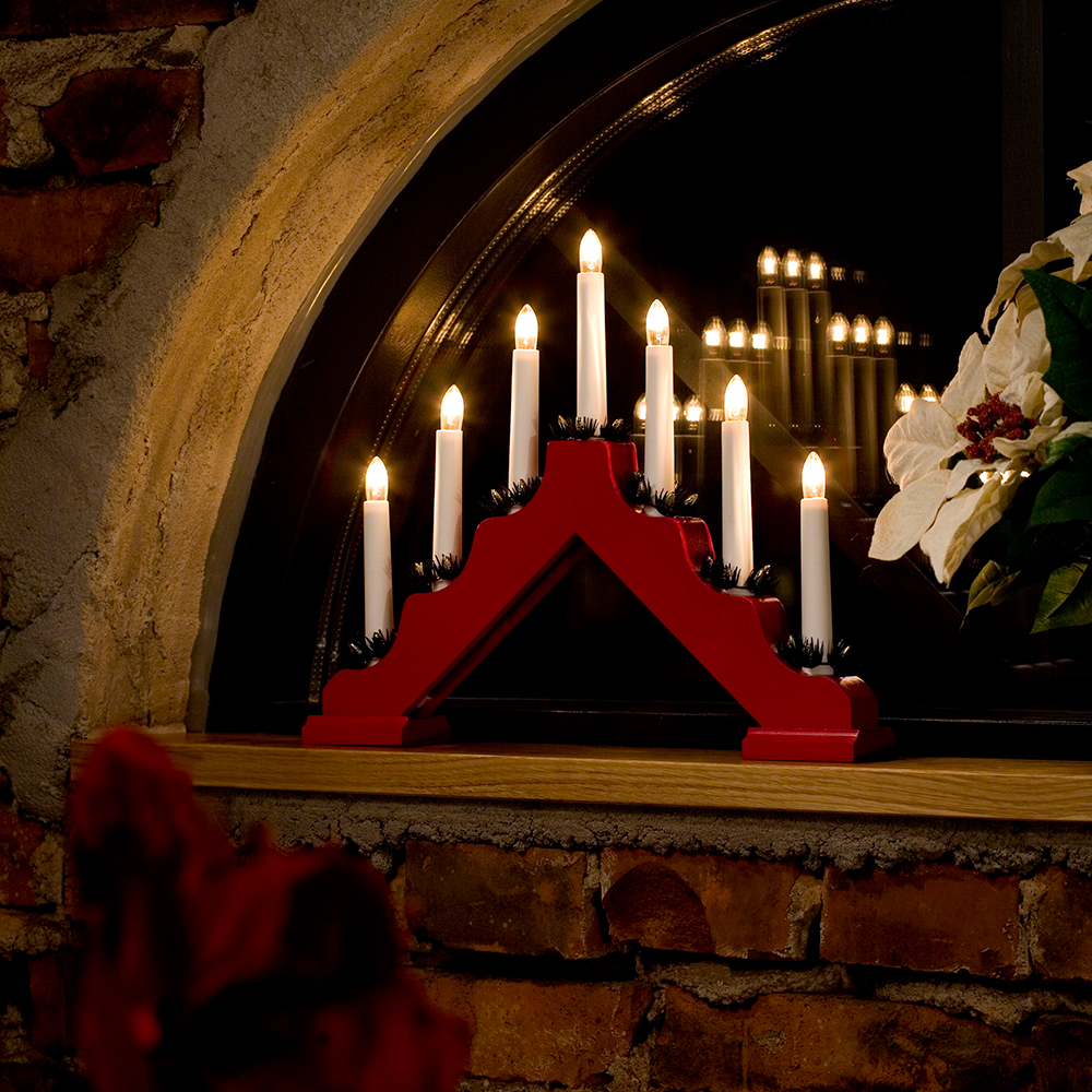 Adventstake Gnosjö Konstsmide 7L med Mansjetter H30
