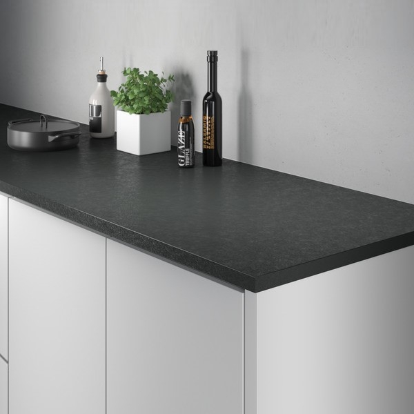 Benkeplate Fibo Laminat 1049 Lava Black