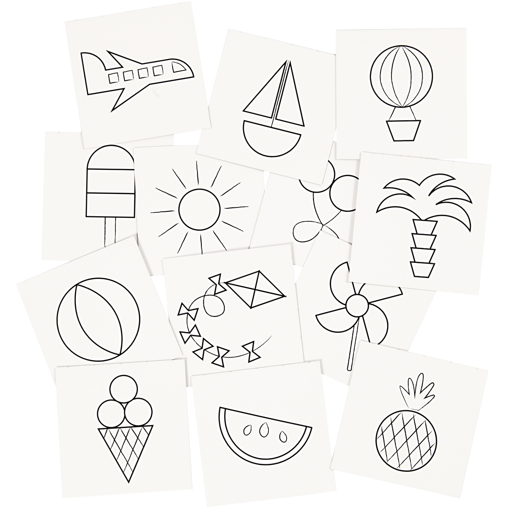 Minnekort Spill Motiv Creativ Company Memory Hvit 7x7 cm 400 g 1 Sett