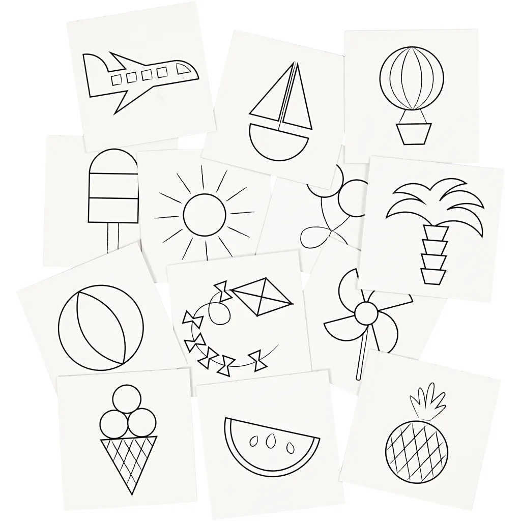 Minnekort Spill Motiv Creativ Company Memory Hvit 7x7 cm 400 g 1 Sett