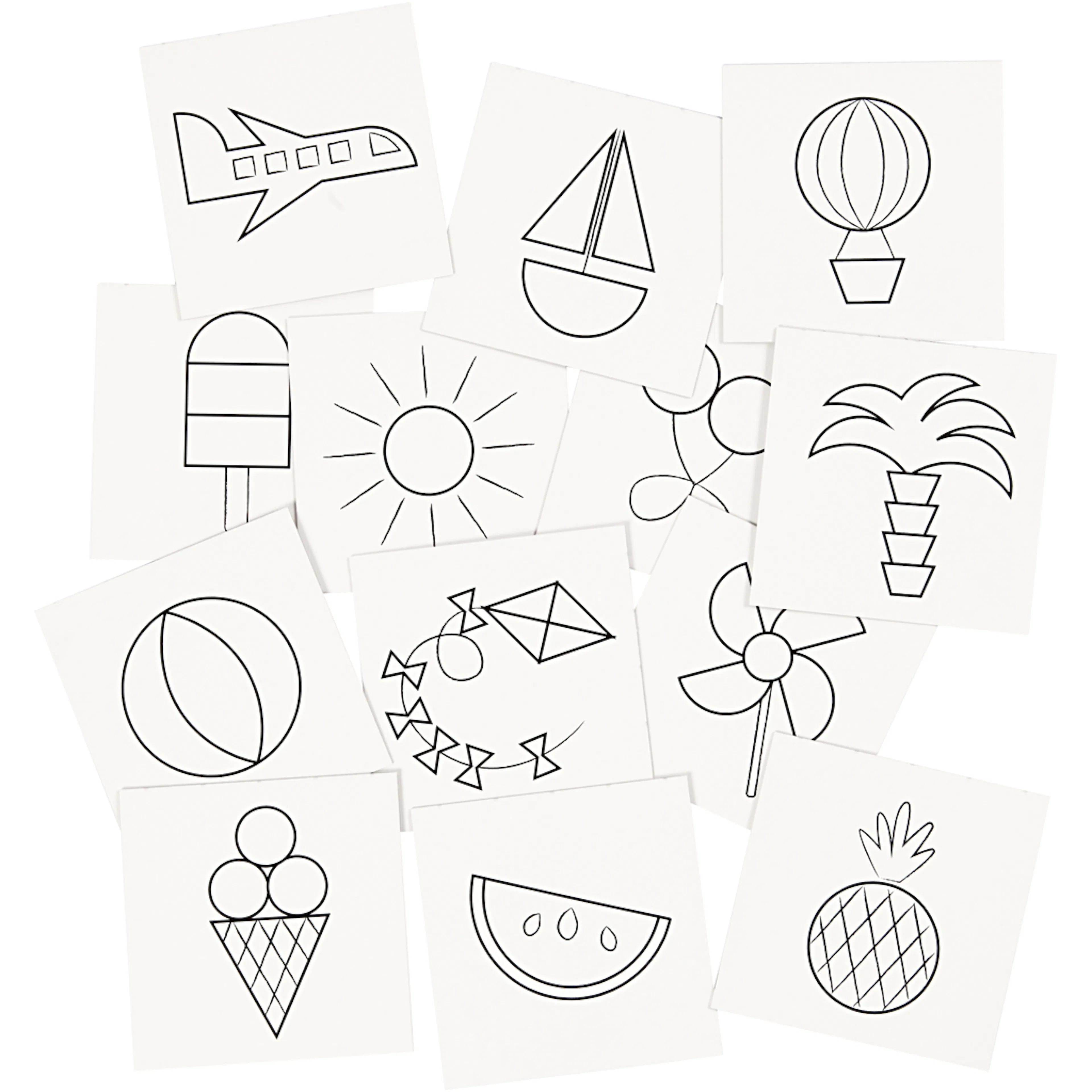 Minnekort Spill Motiv Creativ Company Memory Hvit 7x7 cm 400 g 1 Sett