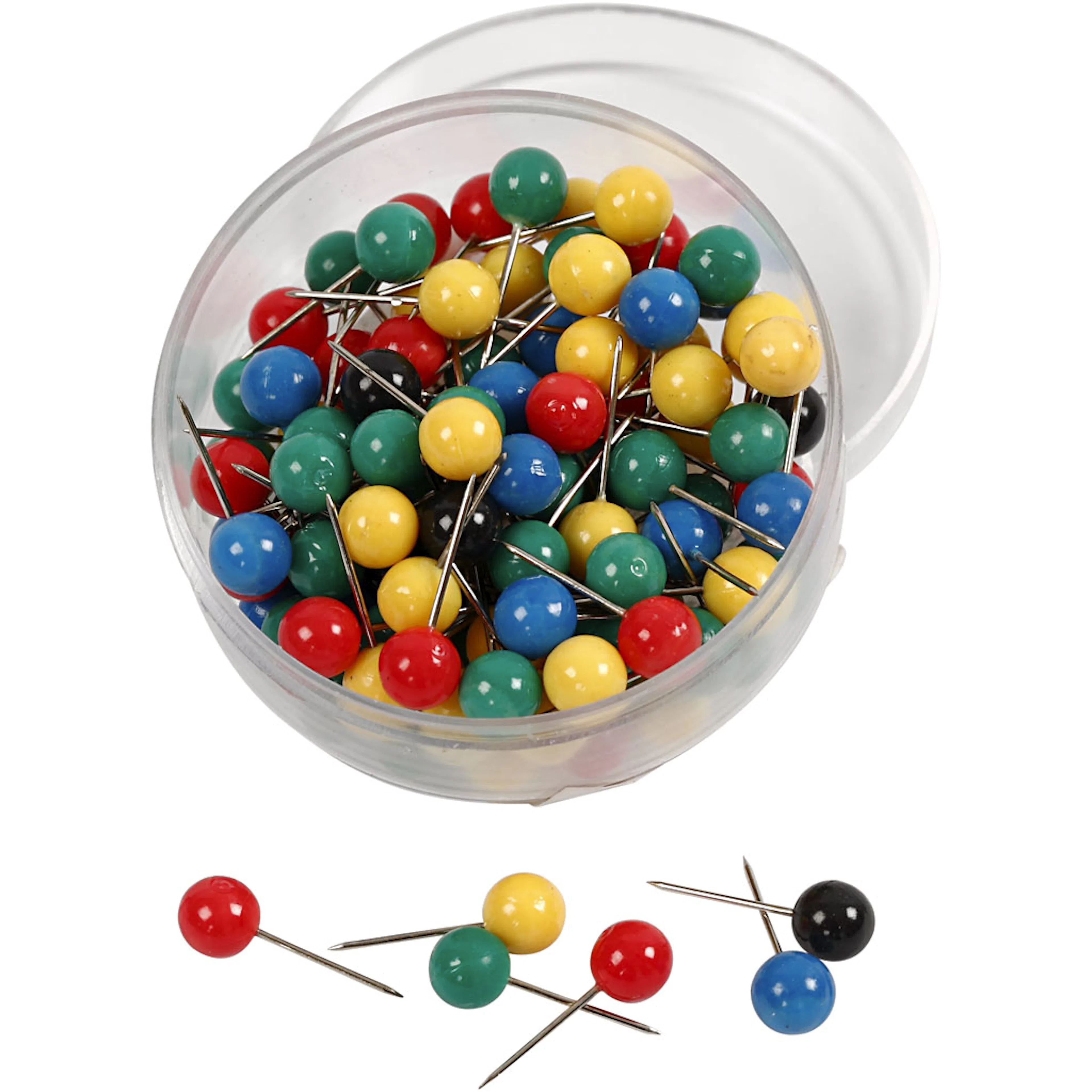 Kortnåler Creativ Company 17x6 mm 100 Ass/1 Pk