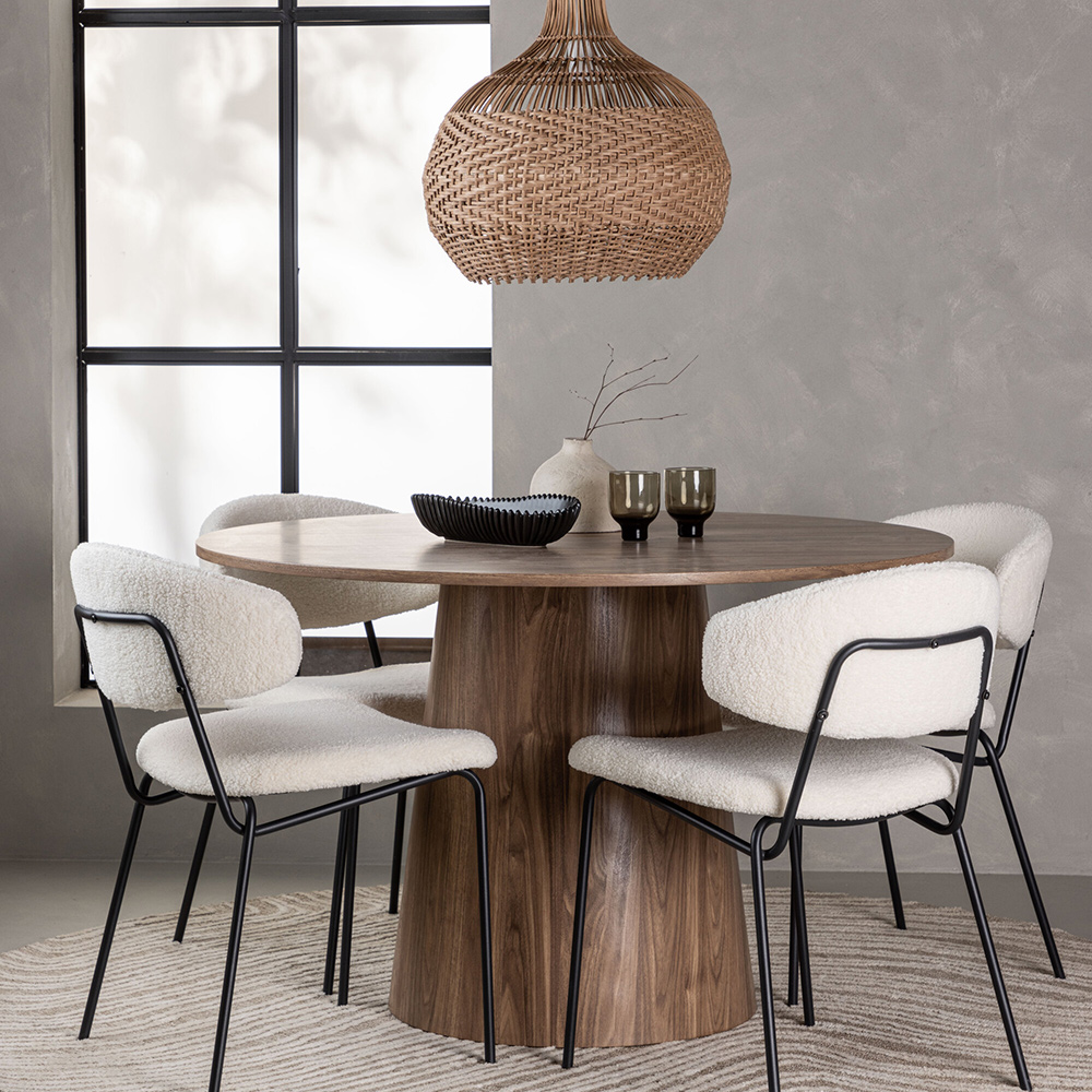 Spisegruppe Venture Home Lanzo med 4 Chico Stoler