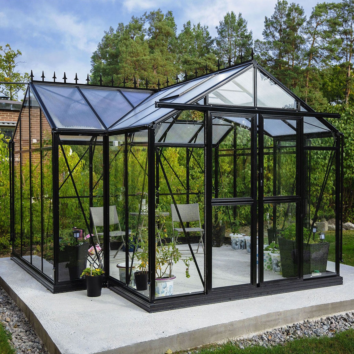 Takdekorasjon Metalcraft til T-format Drivhus 12,8 kvm