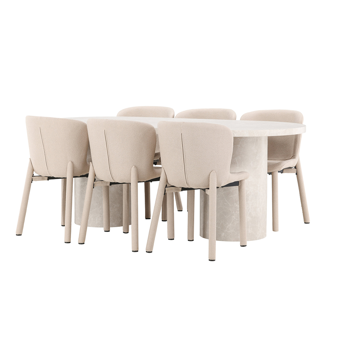 Spisegruppe Venture Home Narvik med 6st Astoria Spisestoler