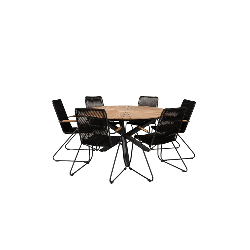 Spisegruppe Venture Home Mexico med 6 Bois Stoler