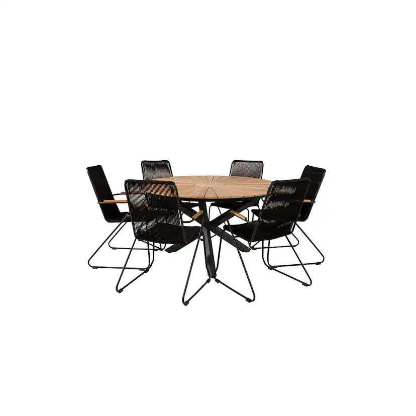 Spisegruppe Venture Home Mexico med 6 Bois Stoler