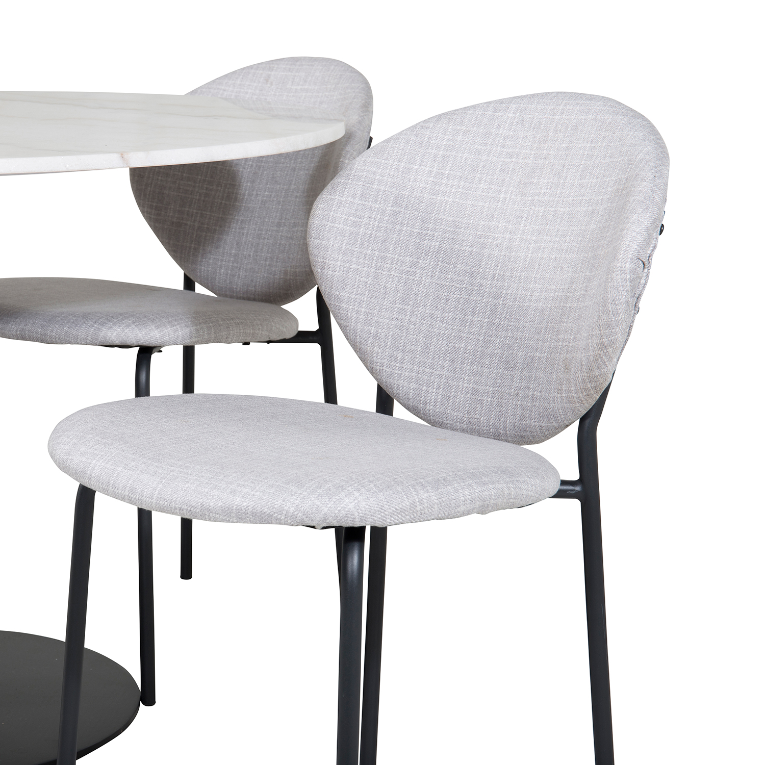 Spisegruppe Venture Home Estelle med 4 Valor Stoler Polyester