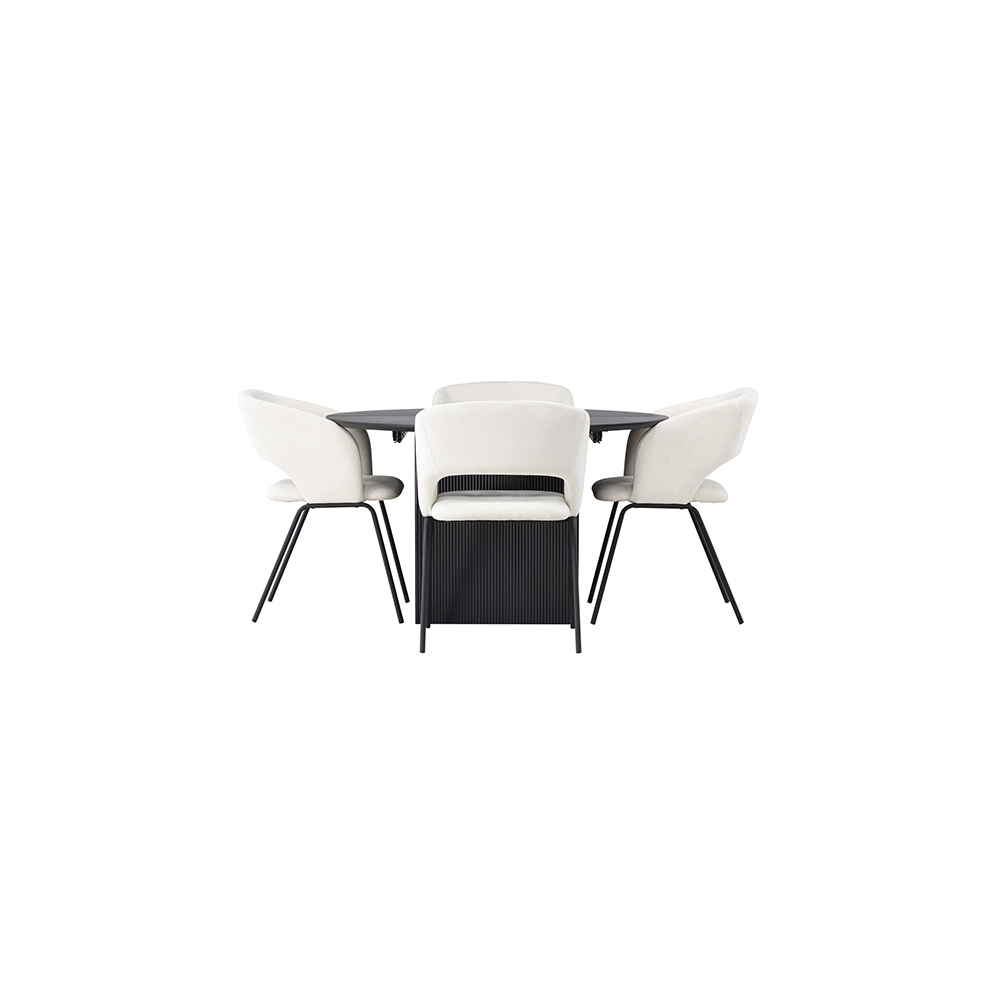 Spisegruppe Venture Home Matilda med 4 Day Stoler
