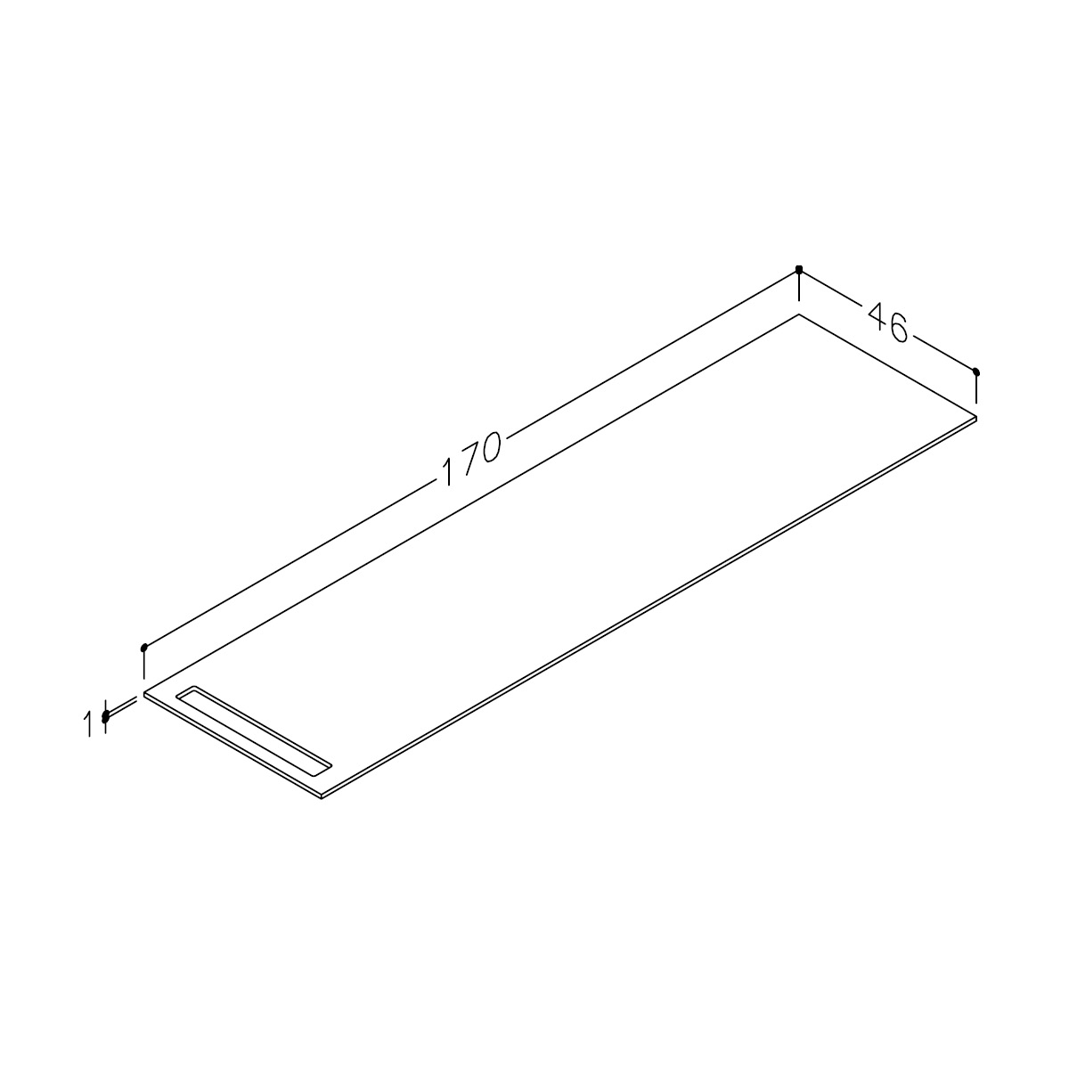 Benkeplate Korsbakken med Håndkleholder