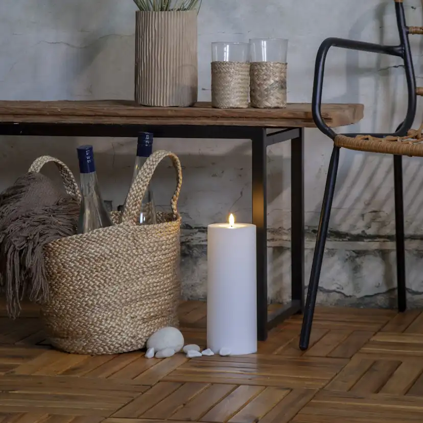 LED-Lys Star Trading Flamme Rett Hvit