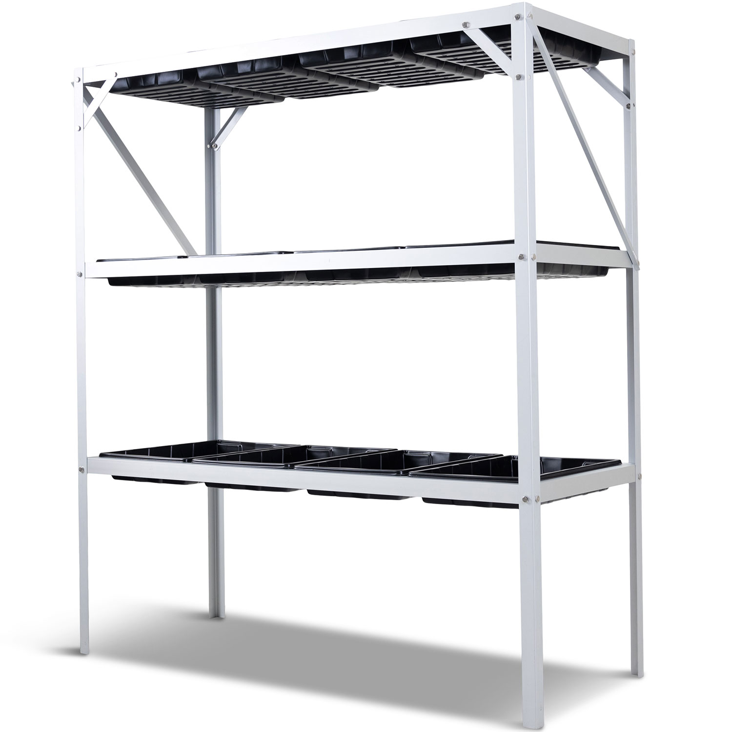 Drivhusbord Metalcraft 113cm med planleggingsskuffer