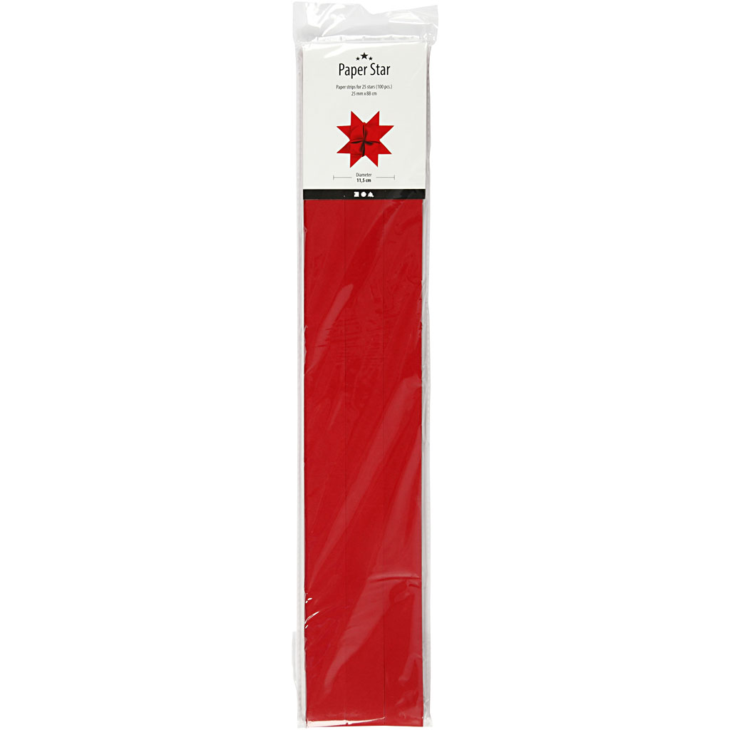 Stjernestrimler Creativ Company LxDxB 73x11,5x2,5 cm 100 Strimler/1 Pk