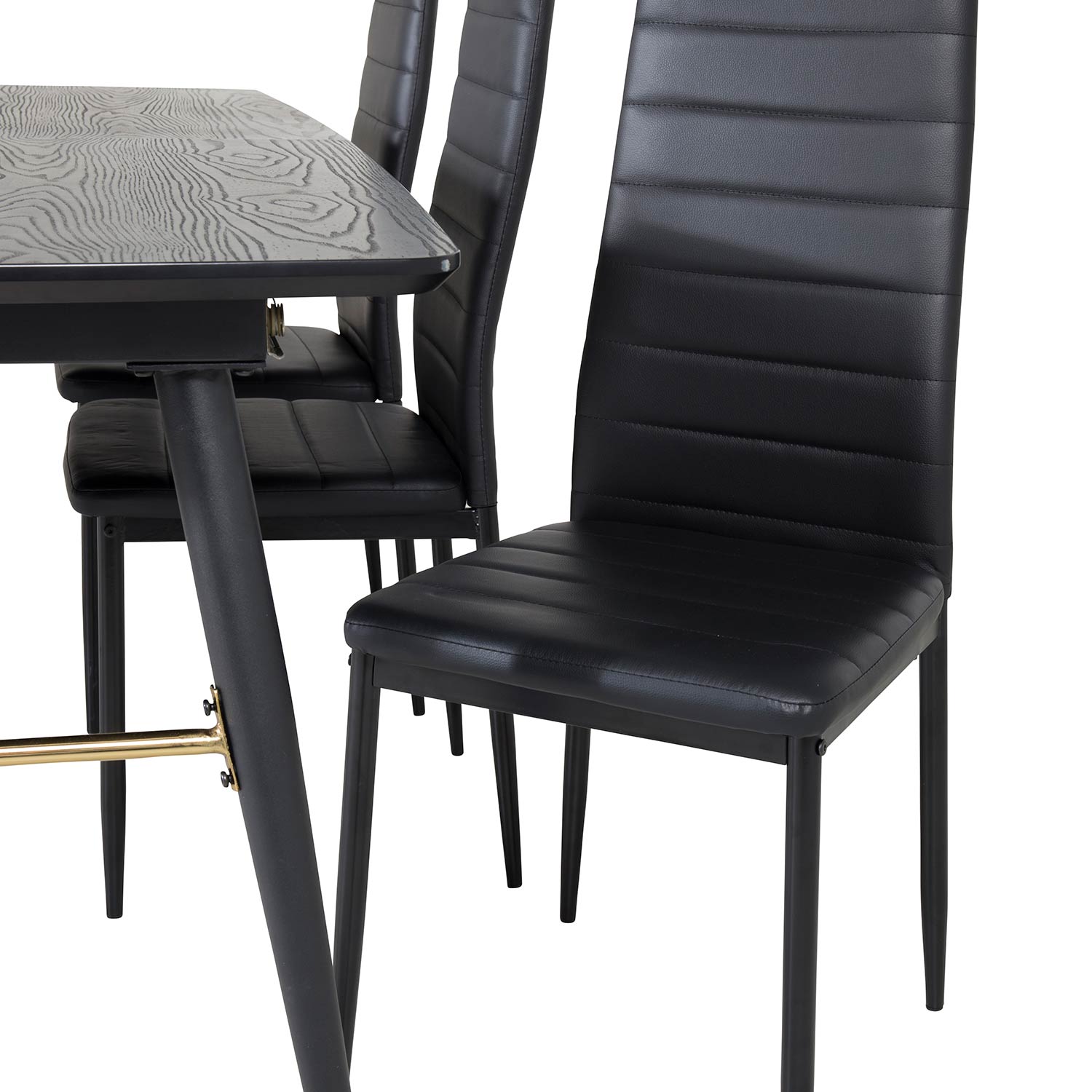 Spisegruppe Venture Home Gold med 6 Slim Stoler