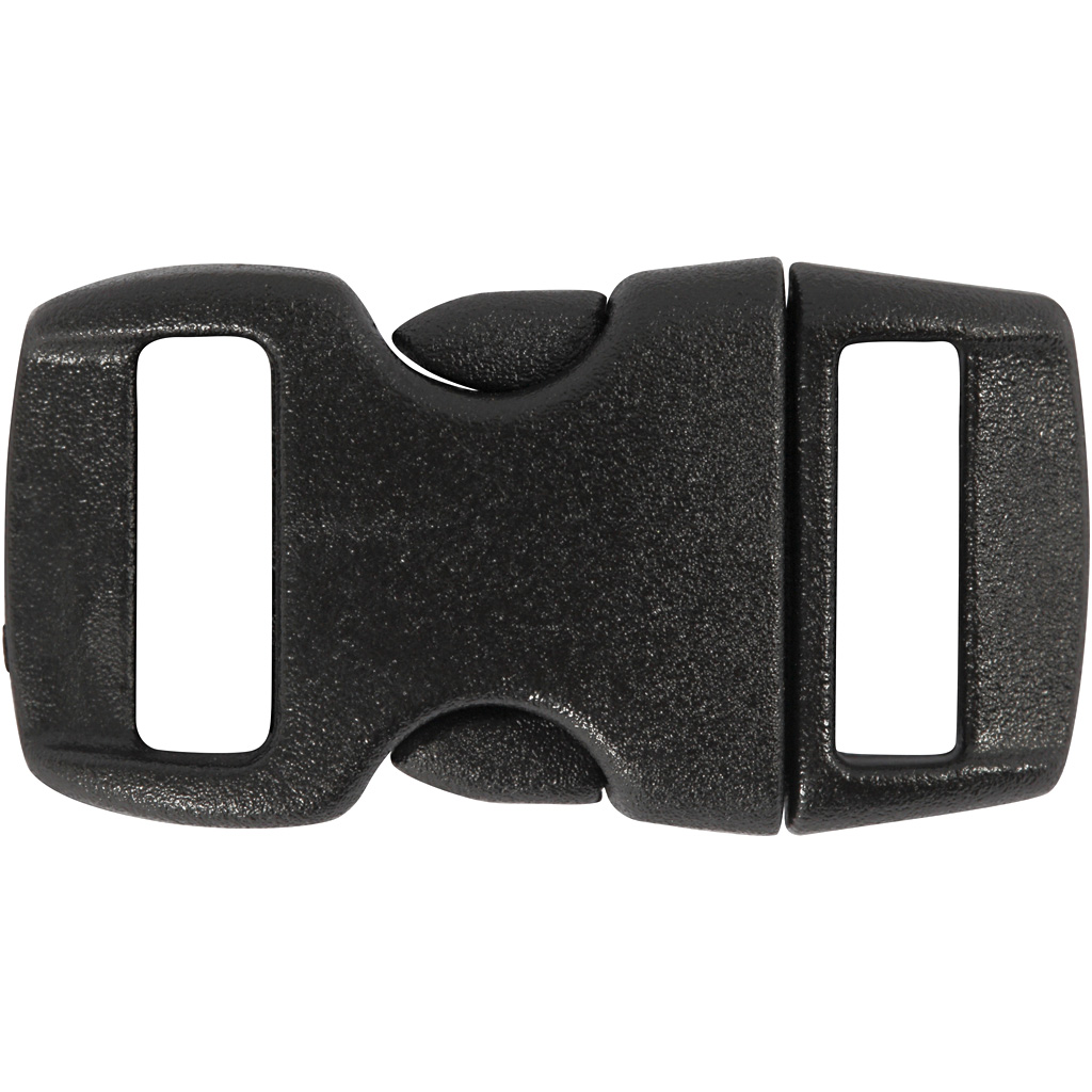 Klikklås Creativ Company 29x15 mm Hullstr 3x11 mm Svart 4 stk/1 Pk