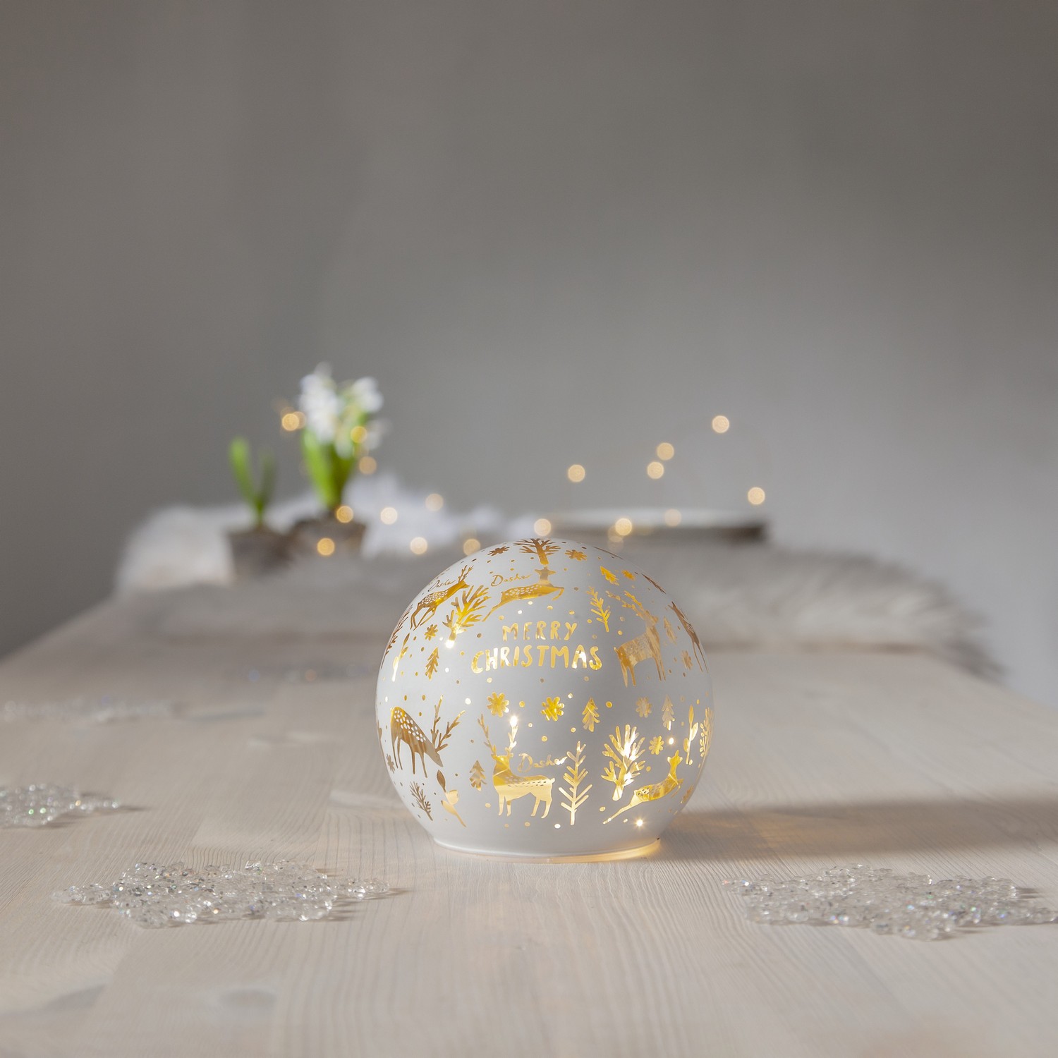 Glassdekorasjon Star Trading MerryX-mas