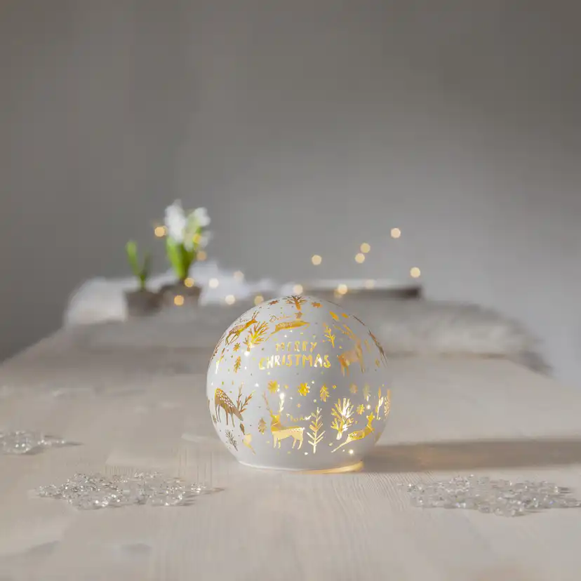 Glassdekorasjon Star Trading MerryX-mas
