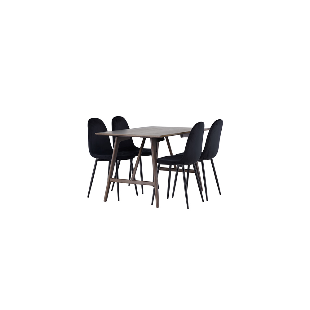 Spisegruppe Venture Home Kaseidon med 4 stk Polar Stoler