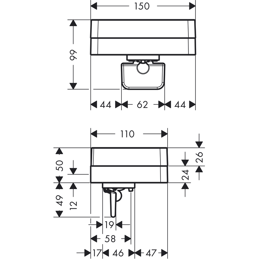 Tvåldispenser Axor Universal Accessories