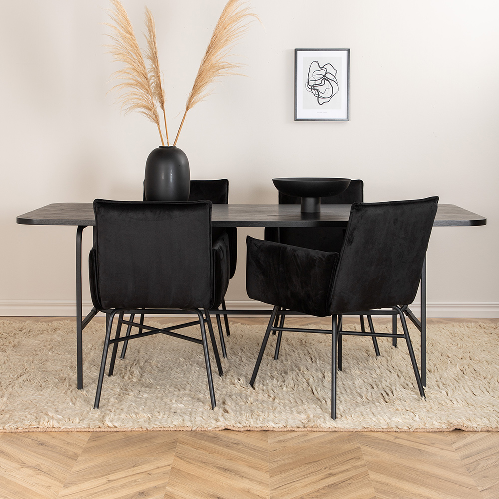 Spisegruppe Venture Home Chicago med 4 Annika Stoler
