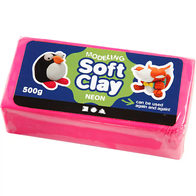 Modellervoks Creativ Company Soft Clay Str 13x6x4 cm 500 g/1 Pk