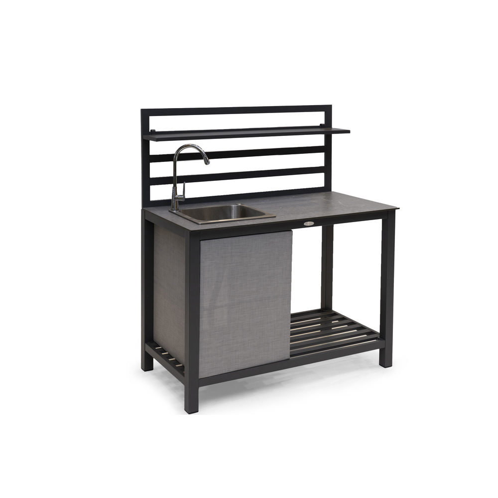 Utekjøkken Hillerstorp Åminne Mørkgrå Benkeplate inklusive Vask