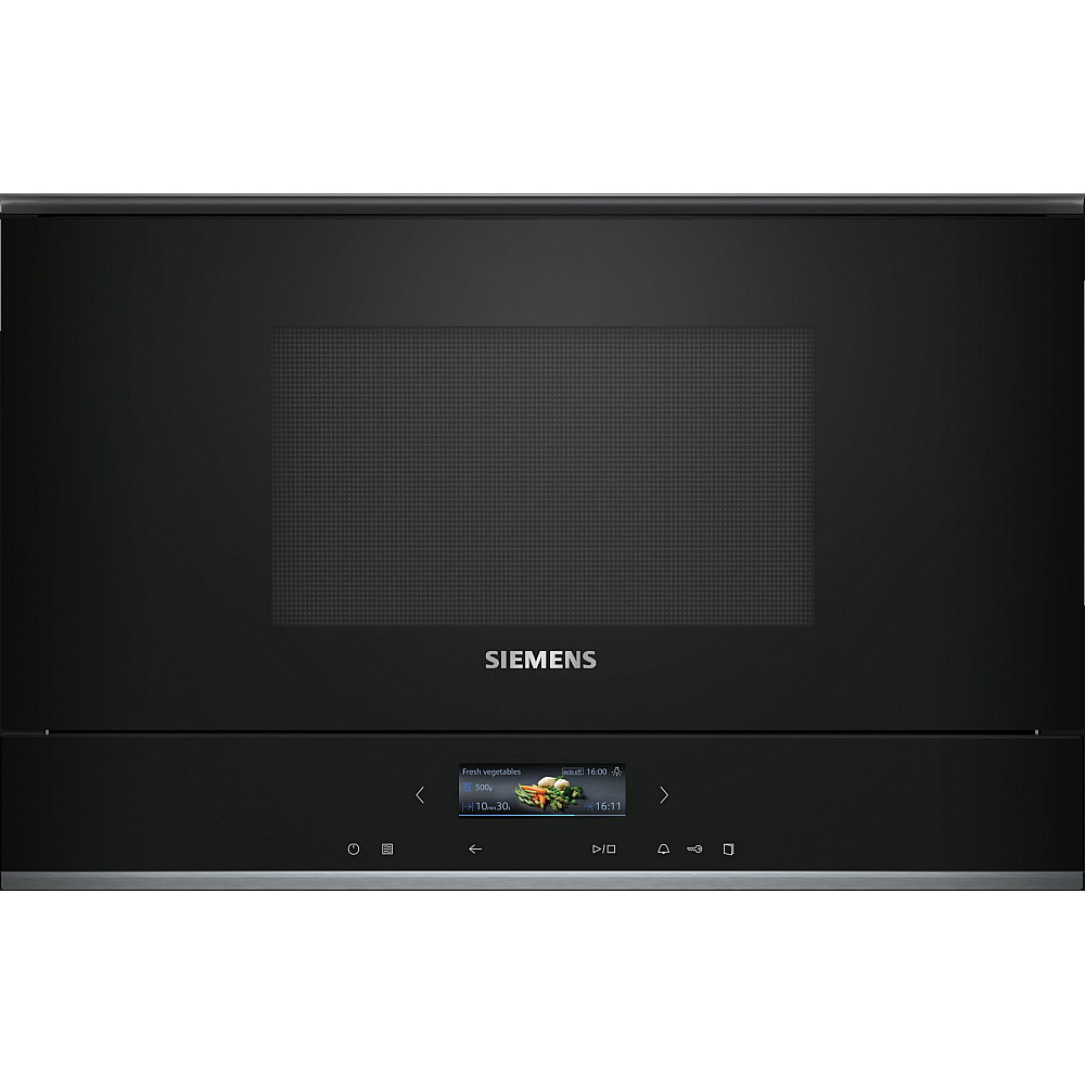 Ovn- og Mikrobølgepakkebølgeovn Siemens iQ700 HB772A1B1 + BF722L1B1 Med Pyrolyse og TouchControl Sort