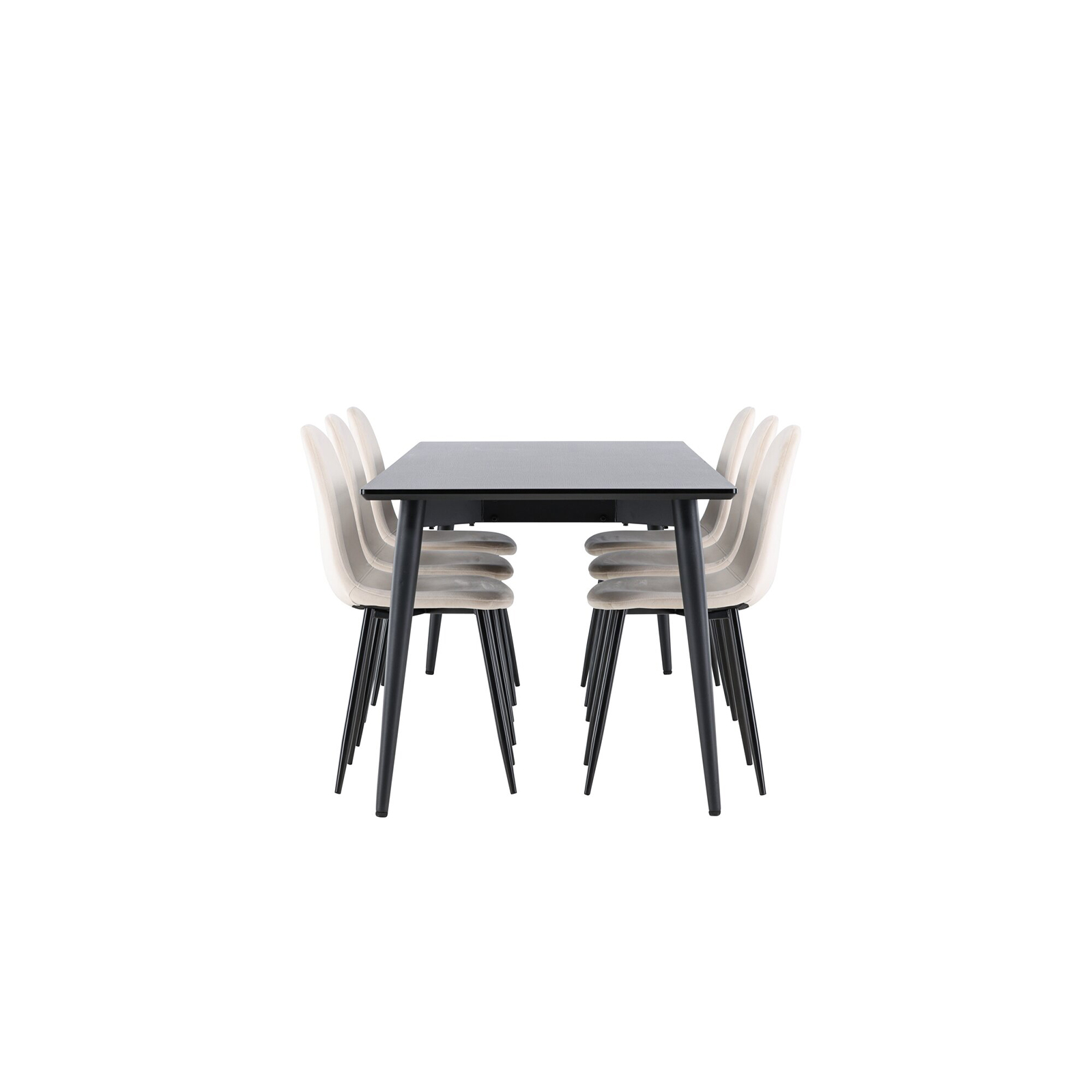 Spisegruppe Venture Home Ellis 230 med 6 stk Polar Stoler Fløyel