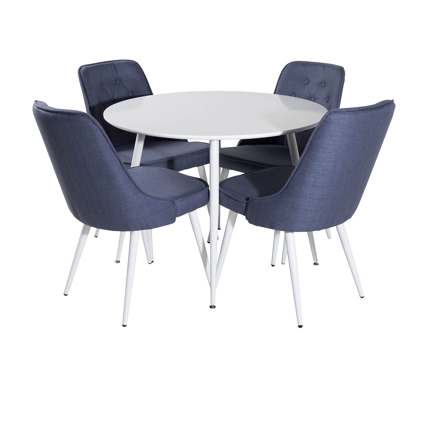 Spisegruppe Venture Home Plake med 4 Vera Stoler Polyester Rundt