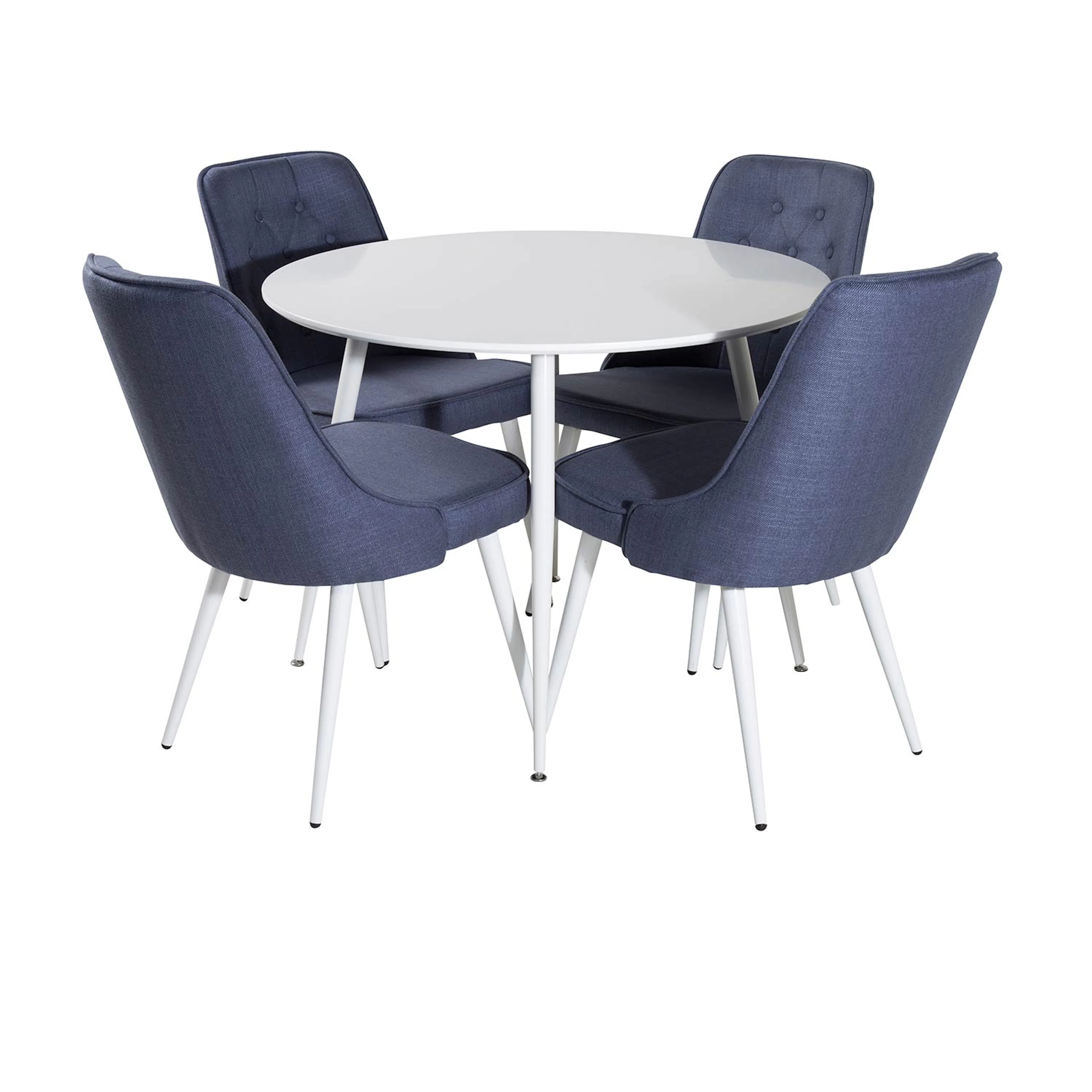 Spisegruppe Venture Home Plake med 4 Vera Stoler Polyester Rundt