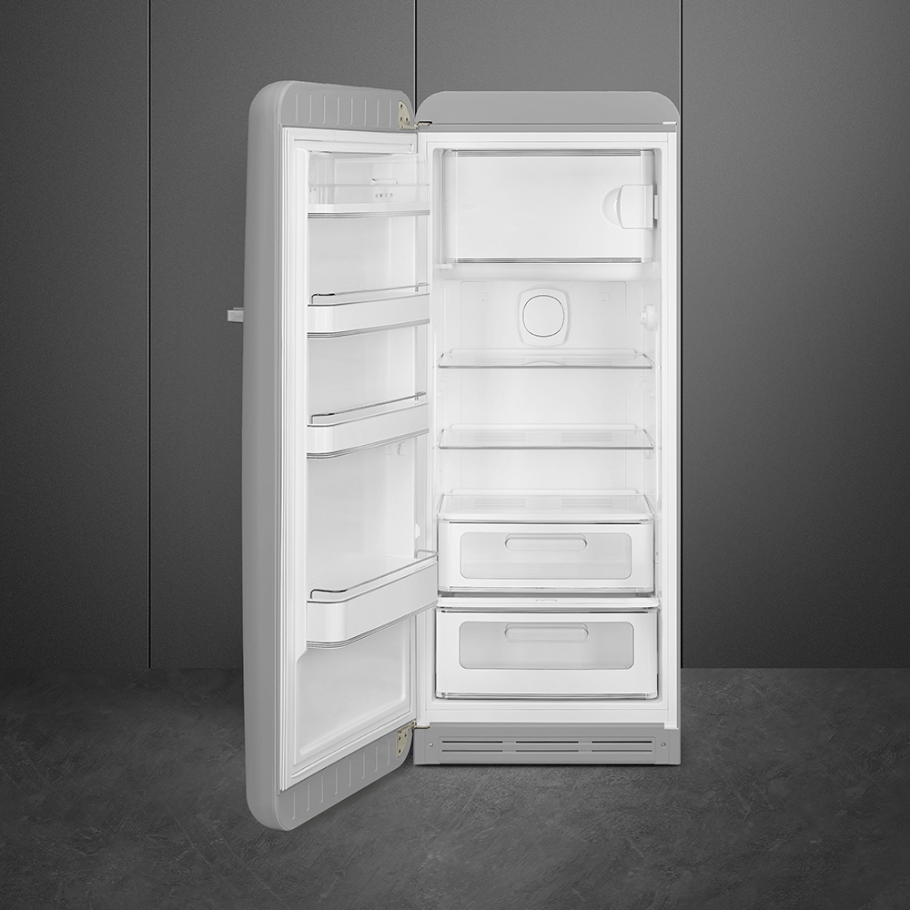 Kjøleskap med Fryserom Smeg FAB28LSV6 Silver 50's Style