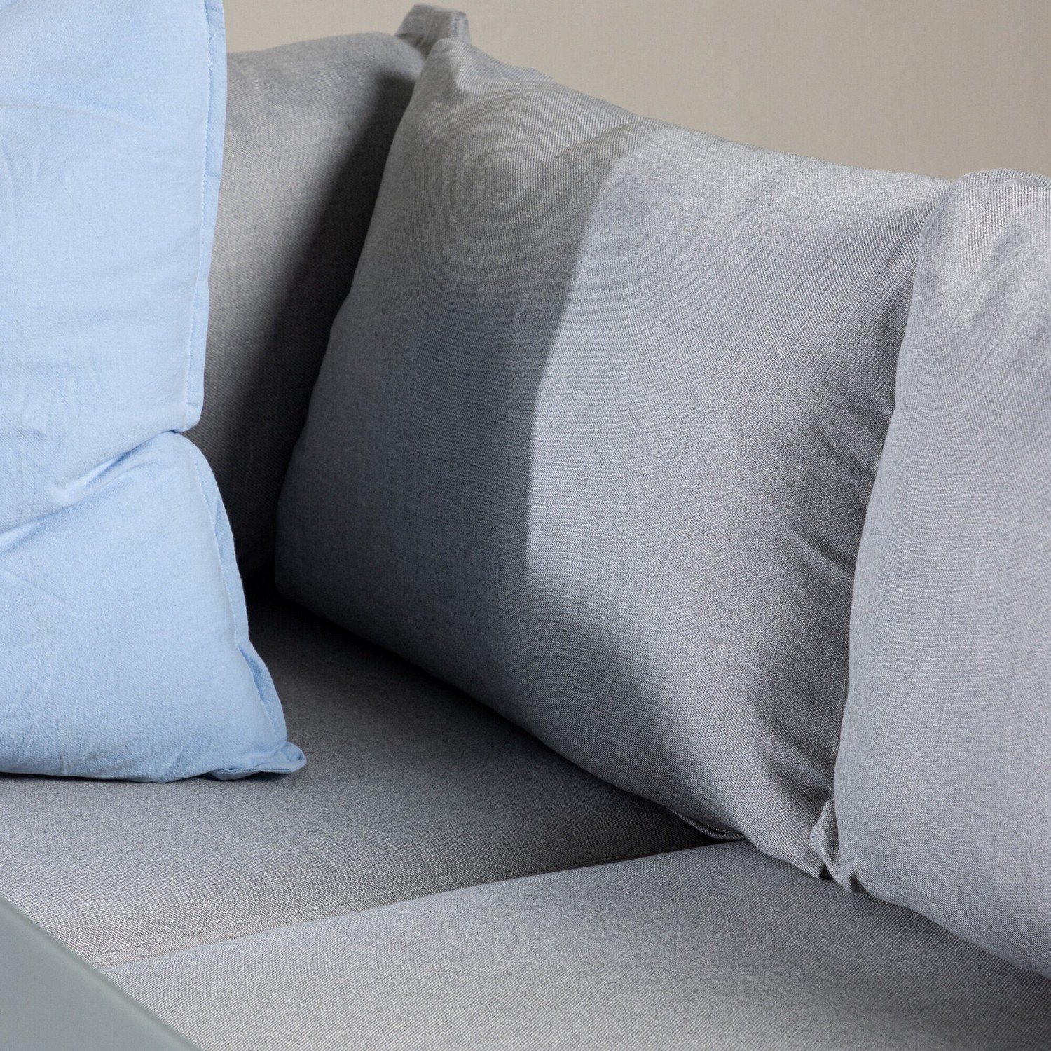 Virya Corner sofa set (3+2+1) White alu / Grey rope / grey c Hvit/Grå