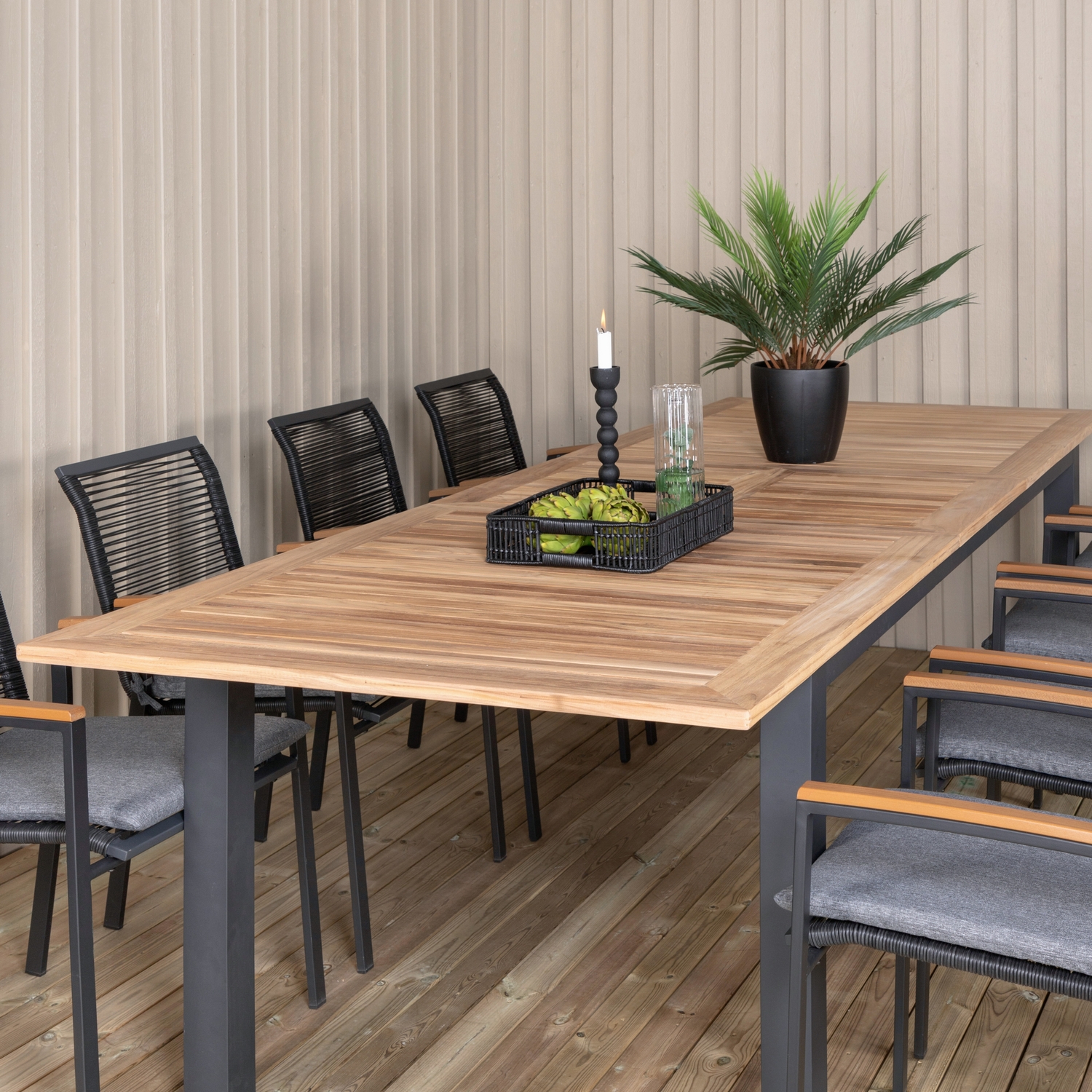 Spisegruppe Venture Home Perla med 8 Douglas Spisestoler