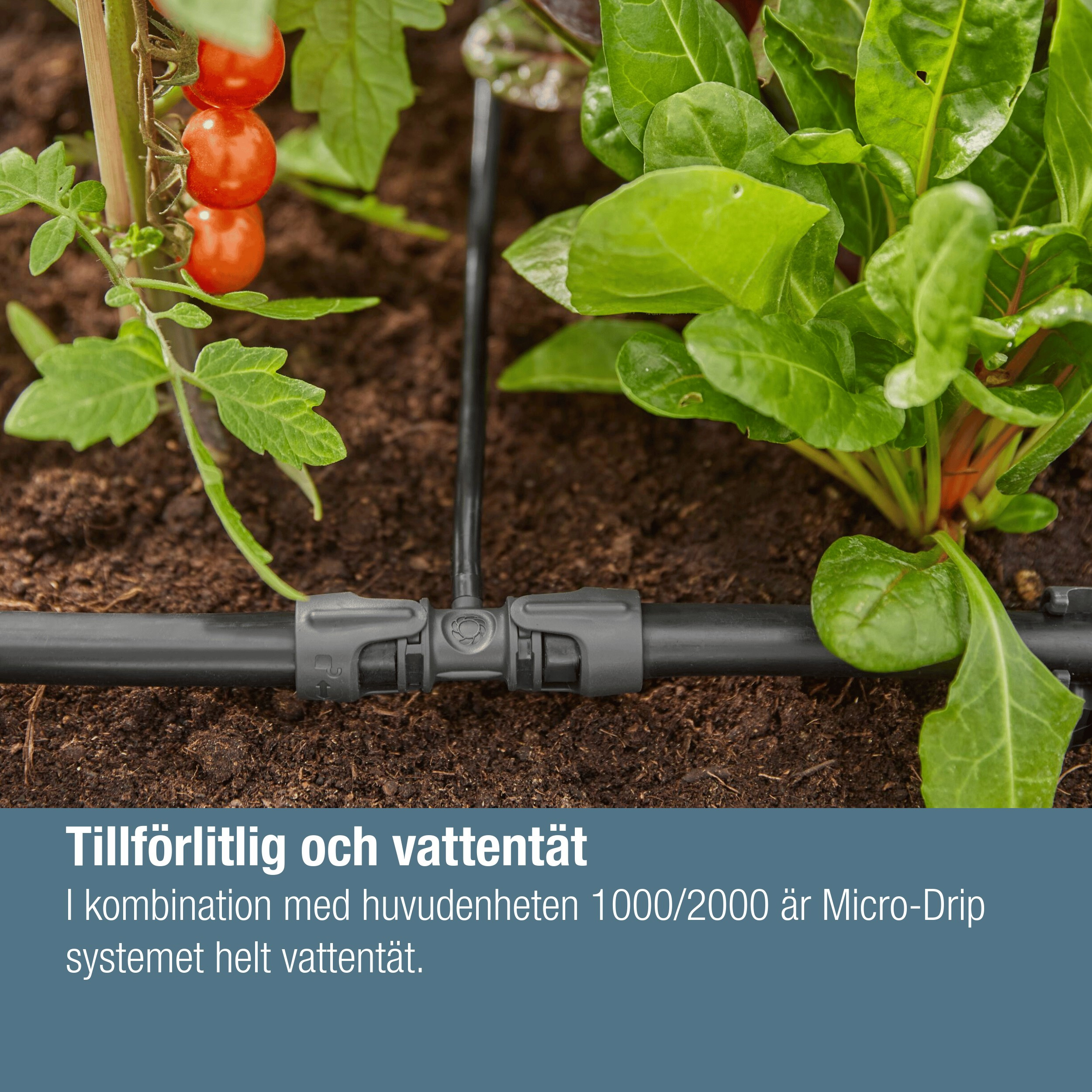 T-kobling Gardena Micro-Drip 1/2"-3/16"