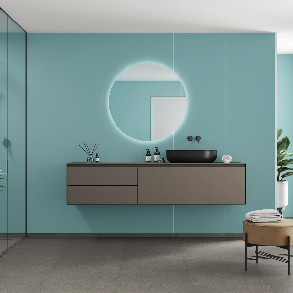 Baderomspanel Fibo 3212-M10 EM Aqua Mint