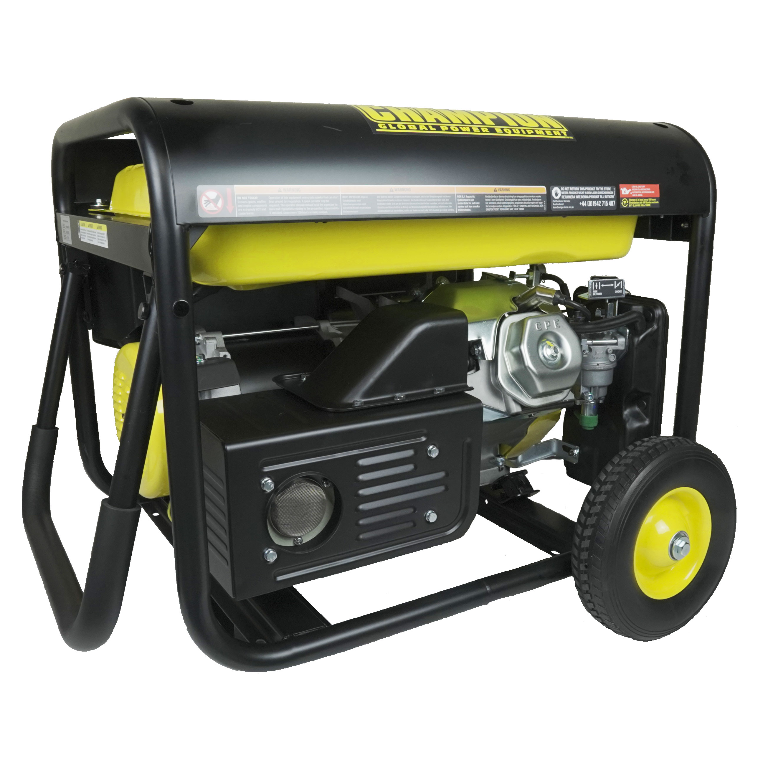 Strømaggregat Champion Generators CPG6500E2 5,5kW 1-fas Bensin med Fjernstart