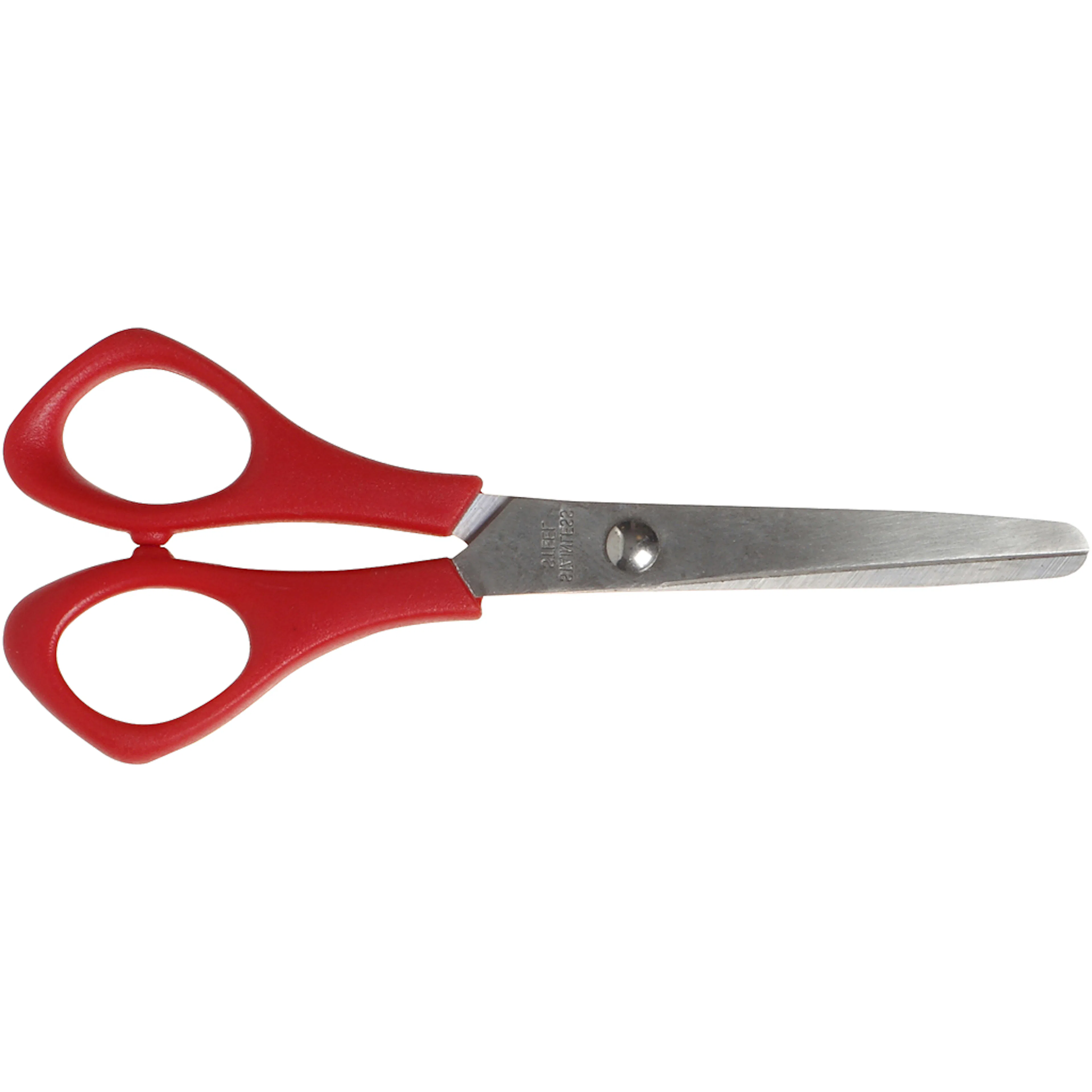 Skolesaks Creativ Company L  14 cm Rund Venstre Rød 1 Stk