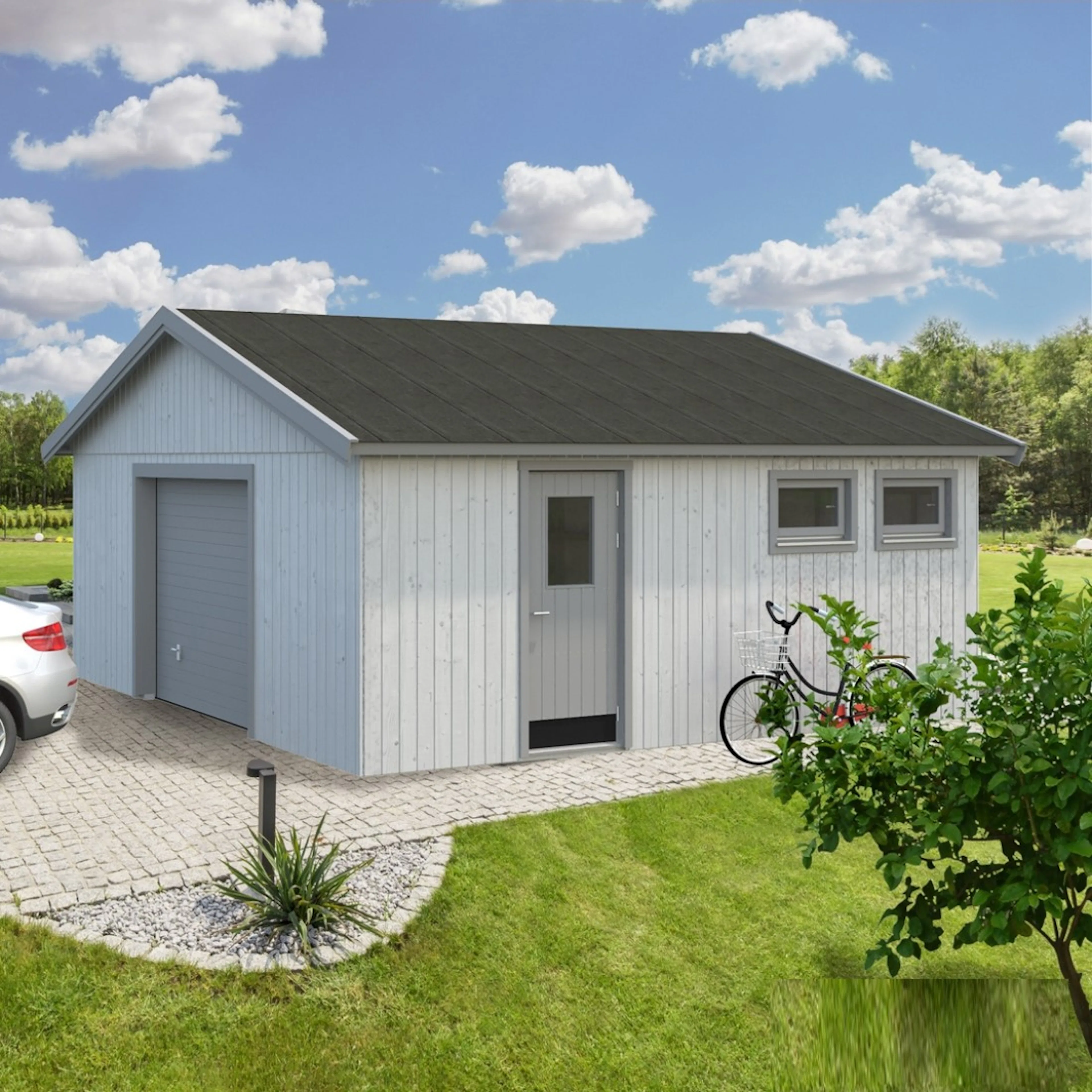 Garasje Palmako Andre 28,5 m2 m/Leddport