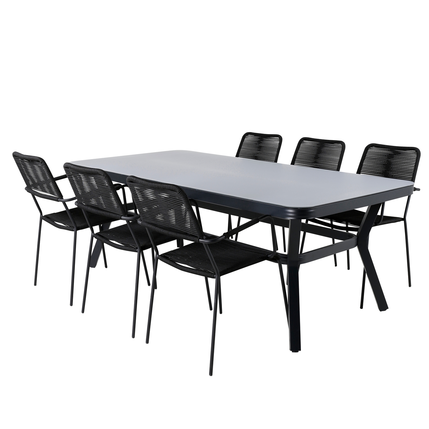 Spisegruppe Venture Home Vyn med 6 Lumi Spisestoler