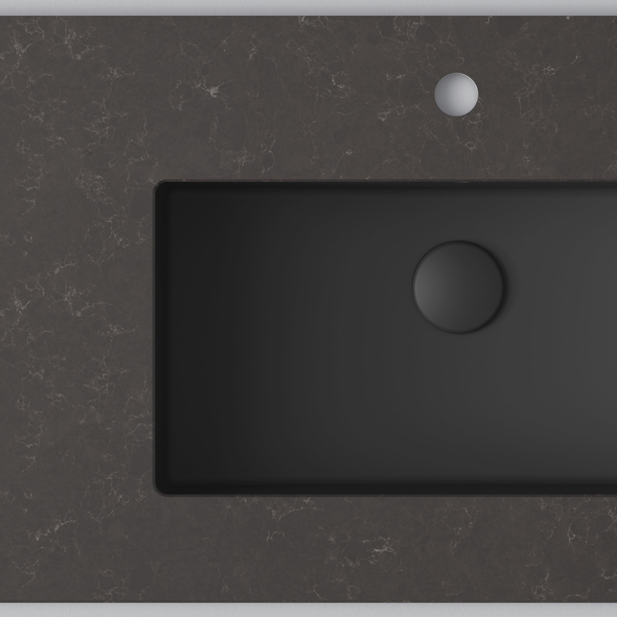 Bänkskiva INR Wave med 1 Tvättställ och hål för Blandare | badrum - badrumsmobler - bankskivor | KakelKungen