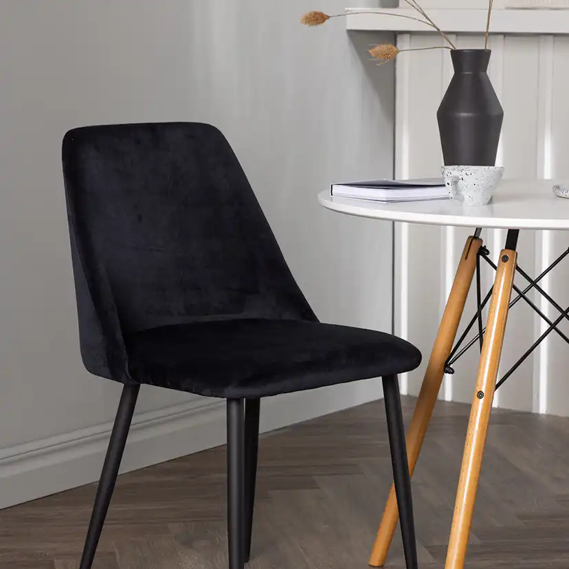 Spisegruppe Venture Home Danburi Ø60 cm med 2 stk Night Stoler