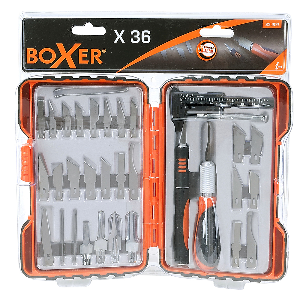 Presisjonskniver Boxer 36-deler