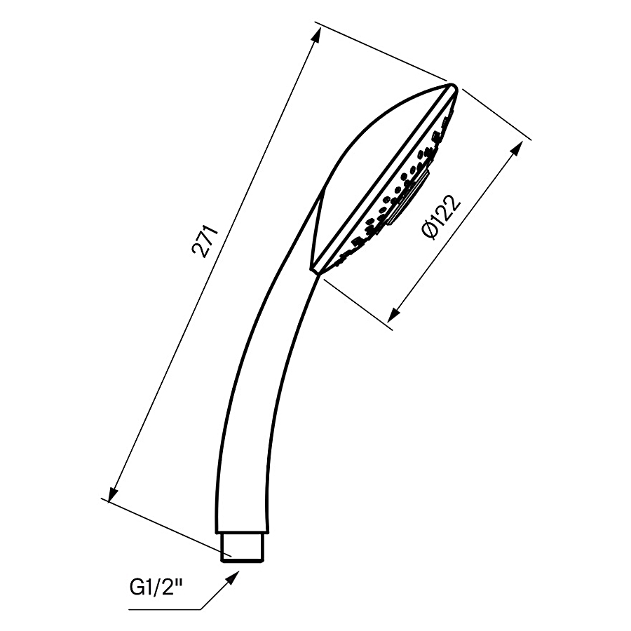 Hånddusj Tapwell Prestige ZDOC 076 Krom