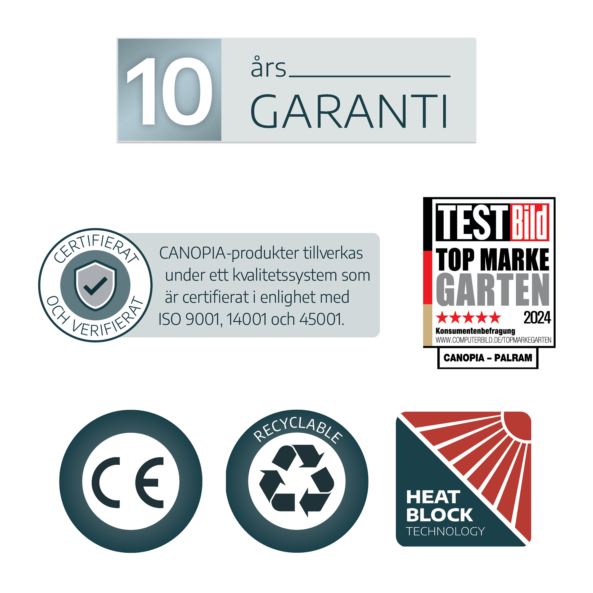 Carport Canopia av Palram Alpine i Metall for Bobil 3,6x13 m