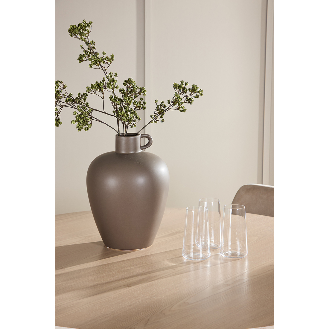 Spisegruppe Venture Home Flora Ø120 cm med 4st Night Spisestoler