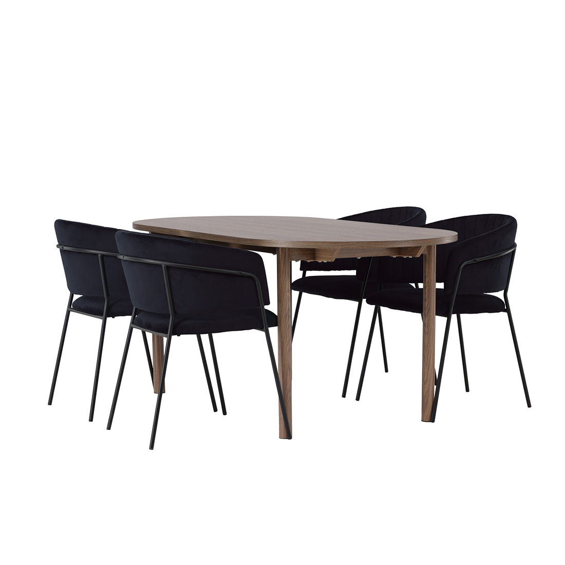 Spisegruppe Venture Home Andy Ø120 cm med 4st Selma Spisestoler