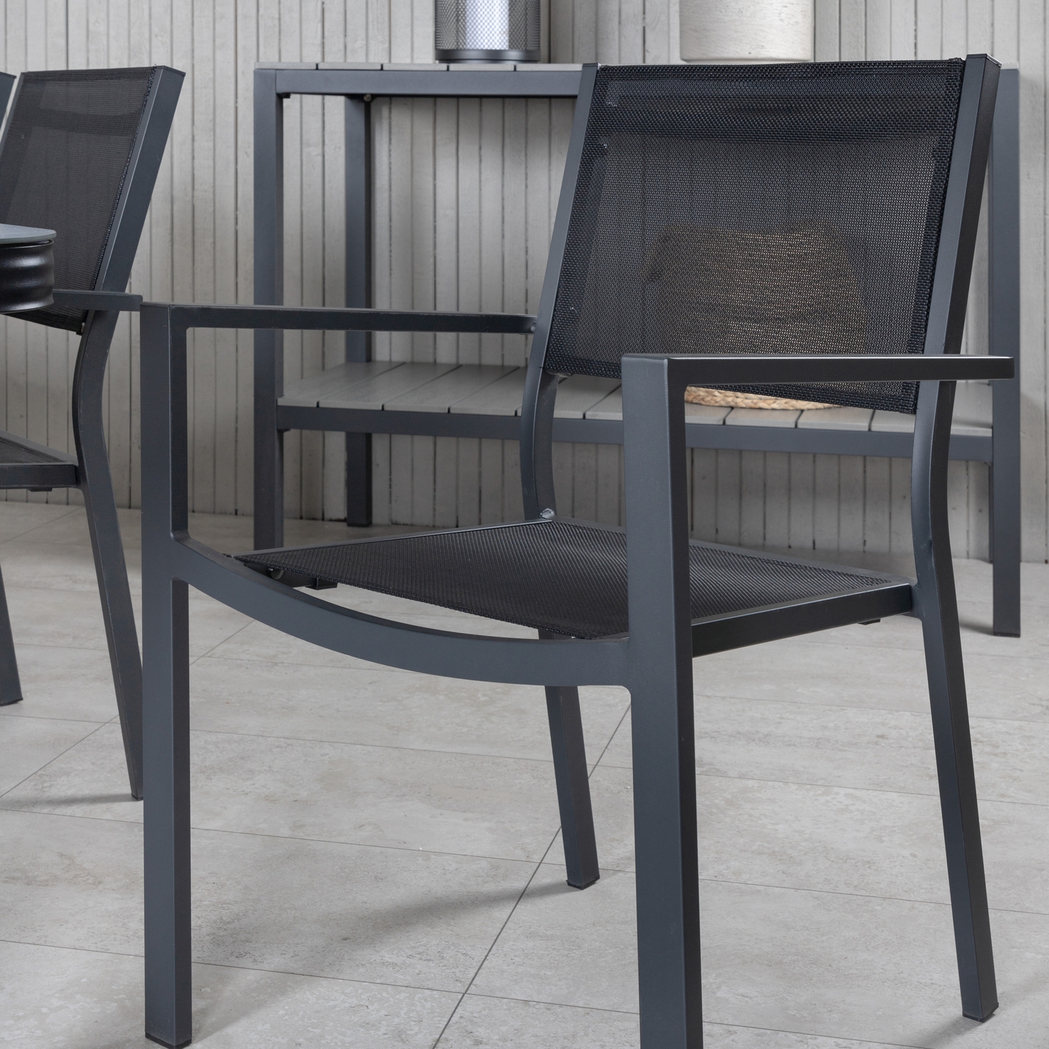 Spisegruppe Venture Home Vyn med 6 Curz Stablebare Spisestoler