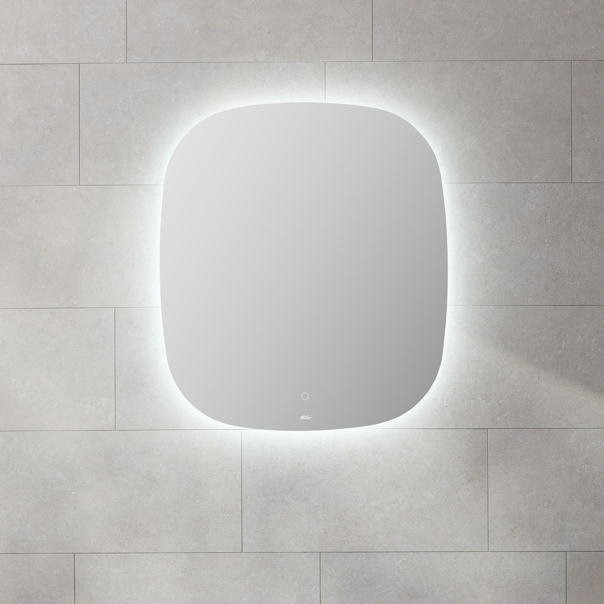 Spegel Miller Badrum Ambient Oval Touch